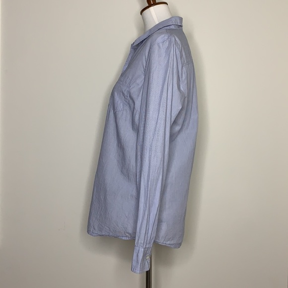 GAP FACTORY Light Blue Button-Down Casual Shirt M - Picture 5 of 8